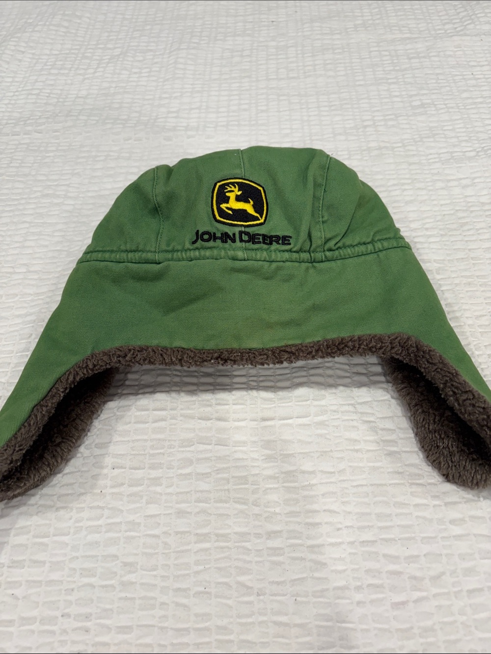 John Deere Green and Brown Kids Trapper Hat
Size S/M